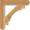 Ekena Millwork Merced Craftsman Rough Sawn Bracket, Western Red Cedar, 4"W x 24"D x 24"H BKT04X24X24MRC04RWR - alternate 3